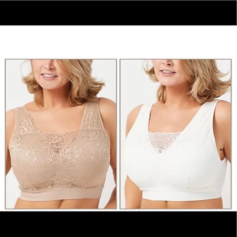 S/L/1X/2X set of 2 Breezies Bras E06